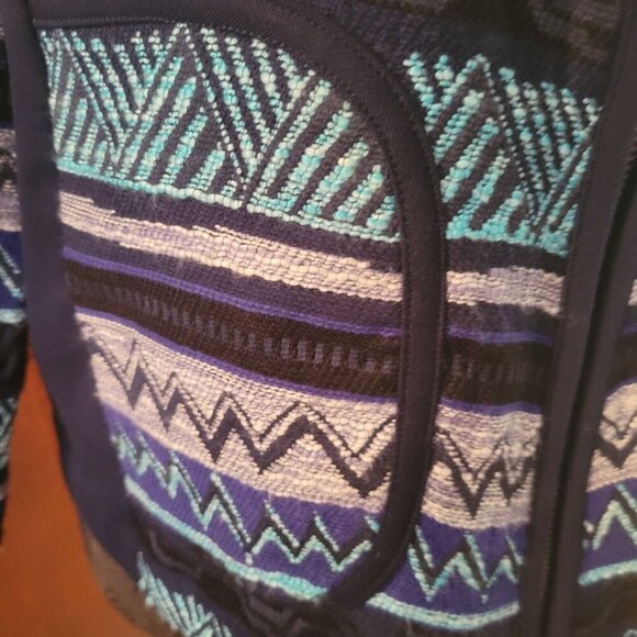 Ruby Rd. NAVAJO BLUES Womens TOP 8 NEW Shirt Jacket NWT - Picture 3 of 7